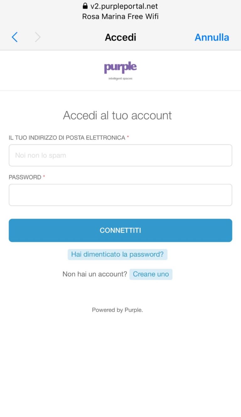 Accesso già registrato